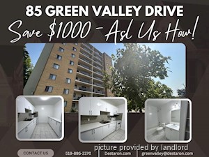 Rental High-rise 85 Green Valley Drive, Kitchener, ON