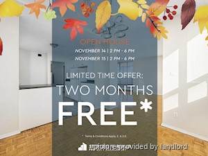 Bachelor apartment for rent in East York