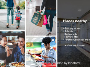 1 Bedroom apartment for rent in NORTH YORK