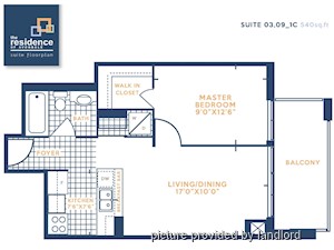 1 Bedroom apartment for rent in TORONTO  