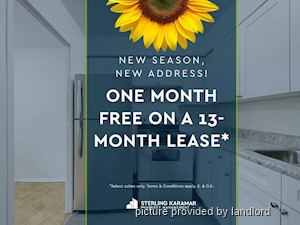 Bachelor apartment for rent in NORTH YORK