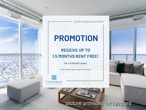 Bachelor apartment for rent in ETOBICOKE 