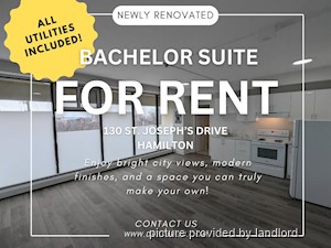 Bachelor apartment for rent in HAMILTON 