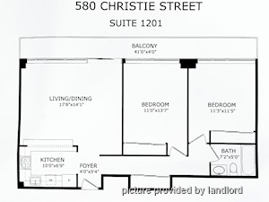 2 Bedroom apartment for rent in TORONTO