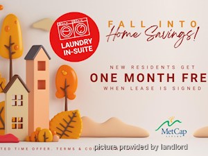 Bachelor apartment for rent in Scarborough