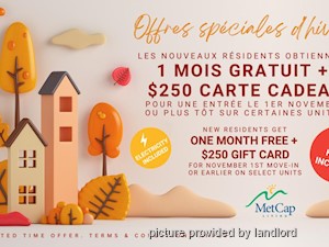 2 Bedroom apartment for rent in Montreal