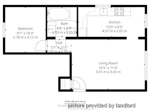 1 Bedroom apartment for rent in TORONTO