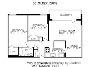 2 Bedroom apartment for rent in TORONTO