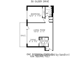 1 Bedroom apartment for rent in TORONTO