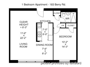 1 Bedroom apartment for rent in TORONTO