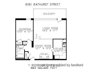 1 Bedroom apartment for rent in TORONTO