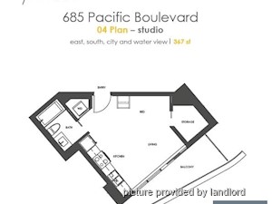 Bachelor apartment for rent in Vancouver