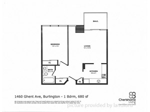Bachelor apartment for rent in BURLINGTON 